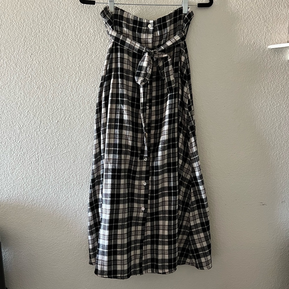 Plaid Maxi Skirt